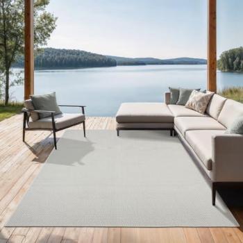 140x200 cm Latitude Run Power Loom Cream Floor Mat