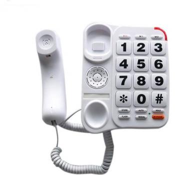 Teléfono de botón grande HePesTer P-45, diseñado para personas mayores