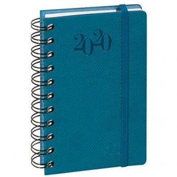 Agenda de poche Journal 15S Quadrillé Swan spiralé 9 x 14,6 cm Janvier à Décembre 2024