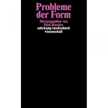 Dirk Baecker Probleme Der Form.