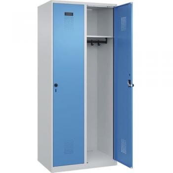Evolo Plus Garderobe 800×500×1850 mm, deux espaces, verrou sécurisé