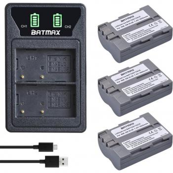 Batmax EN-EL3E LED Dual Charger for Nikon D30 D50 D70 D70S D90 D80 D100 D200 D300