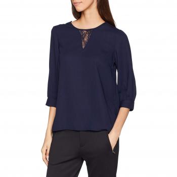 Vero Moda Vmgabby Blusa de Mujer, 3/4, Azul (Night Sky)