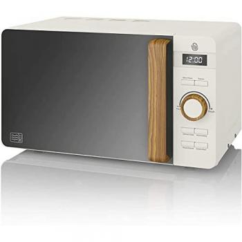 Nordic Microondas Swan 20L 800W con Tirador Efecto Madera