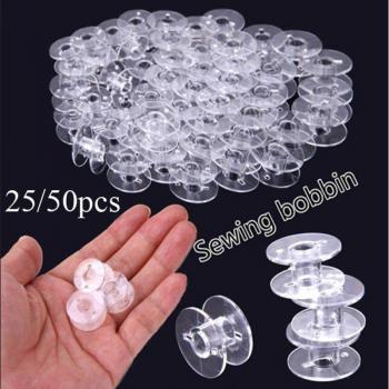 25/50pcs Empty Spools for Sewing Machine Threads