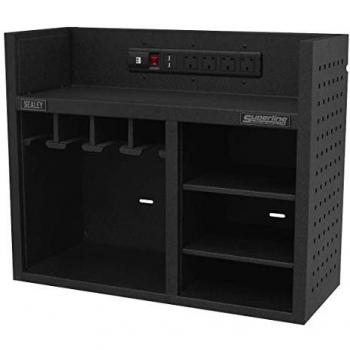 Sealey Power Tool Storage Rack with Power Strip AP30SRBE