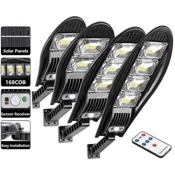 Lampe solaire extérieure 5 kW, LED 8 Ah, robuste, anti‑eau, réglage d’angle