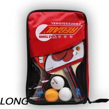 Tischtennis Doppelface Schläger Pack – Lang/ Kurz Griff, Pickel & Klingeln, Paddel, Tasche +