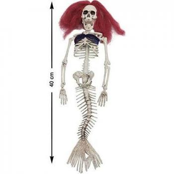 Sirena Colgante con Pelo Rojo de 40 cm