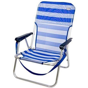 Chaise pliante de plage en aluminium Aktive 55x35x72 cm