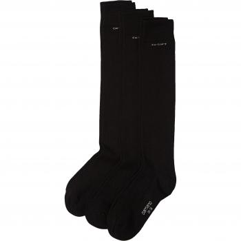 Schwarze Kniestrümpfe Camano 3‑Pack Unisex – EU 39–42