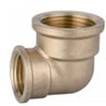 Gomito Femmina-Femmina Ridotto 3/4 x 1/2 Ottone Giallo IBP