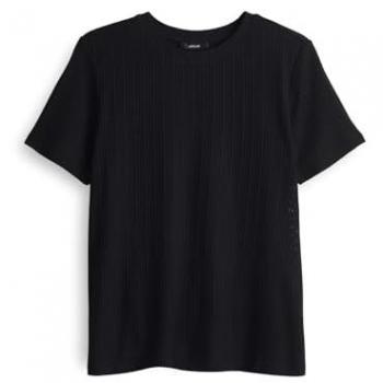 Opus Damen Shirt Sendrasa Regular, Schwarz, 40 EU, aus ECOVERO™ Viskose