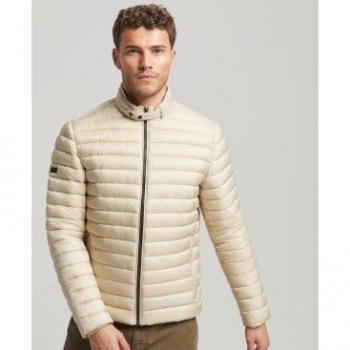 Doudoune Courte Beige Superdry Homme Taille M