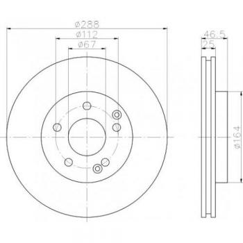 Textar 288mm Bremsscheibe vorne