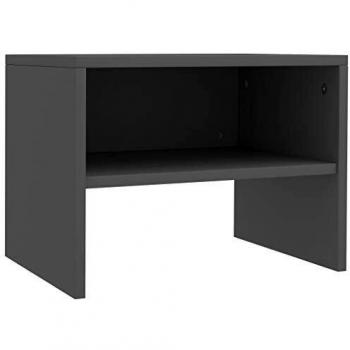 VidaXL Noćni ormarić od iverice sivi 40 x 30 x 30 cm