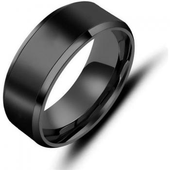 Charm Ring Roestvrij Staal – Zwart, Voor Vrouwen