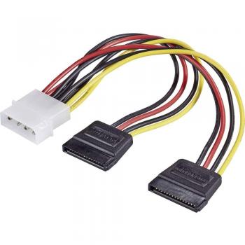 Renkforce 4-Pin IDE to Dual SATA Power Adapter 16 cm