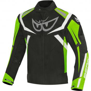 Giacca da Moto Berik The Eye Tessile Impermeabile Nero Verde 52