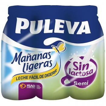 Puleva Leche Semidesnatada Sin Lactosa 6x1L