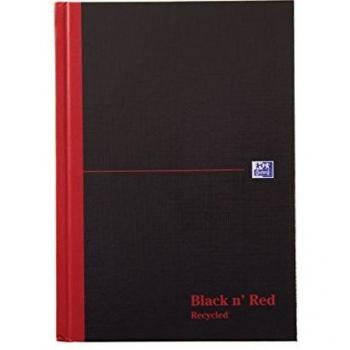 Black n' Red A5 Recycled Hardback Notebook