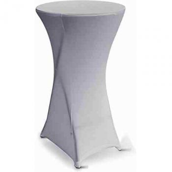 Housse de mini table debout blanche 110x60 cm