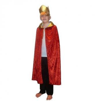Abito Magi Bambino: Rosso e Corone, Età Raccomandata 4-6 Anni