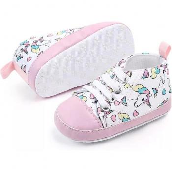 Toddler Graffiti Unicorn Slip‑Ons