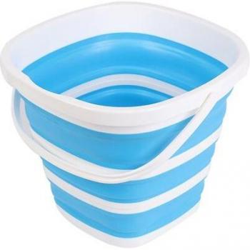 10L Square Silicone Camp Bucket