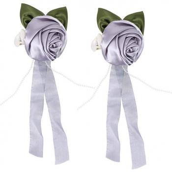 Magnetized Rose Pattern Curtain Ties (2 Pack)