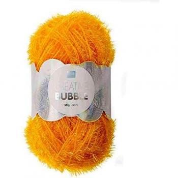 Pelote Creative BUBBLE Rico 027 Jaune fluo