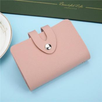 Cartera de cuero para tarjetas y pasaporte 24 Bits