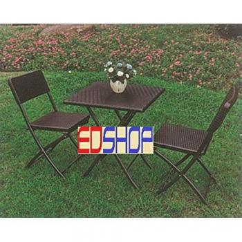 Cilvani Terracotta Piatto Pieghevole 62x62 Effetto Rattan
