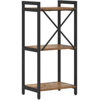 Scaffale Vintage in Legno Multistrato 40x30x83 cm