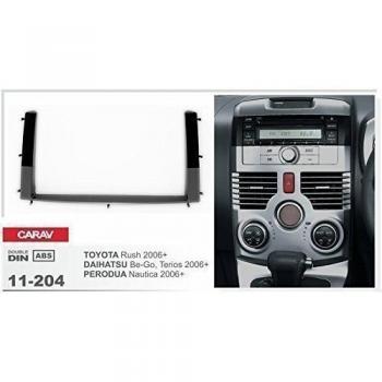 CARAV 11‑204 Radiolichtschutz‑Panel – Doppel‑DIN (Toyota/Daikatsu/Perodua)