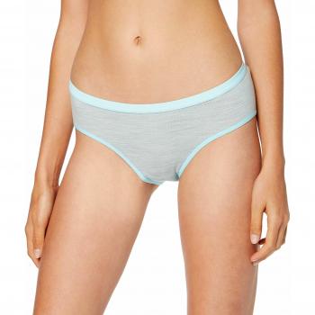 Culotte Femme Icebreaker Siren Hipkini, Blizzard HTHR/Aqua Splash/Stripe, FR : S