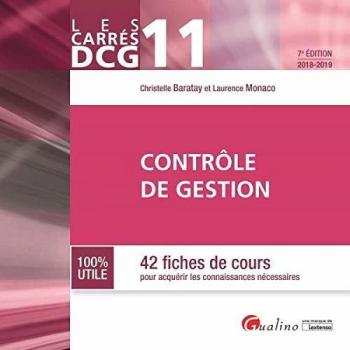 Livre d'exercices sur le contrôle de gestion DCG 11: 42 fiches de cours pour acquérir les connaissances nécessaires