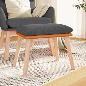 VidaXL Voetenbank Dunkelgrau 45x29,5x35 cm Stoff und Kunstleder
