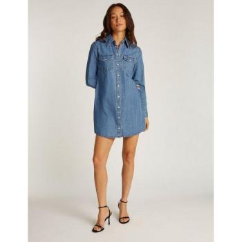 Tommy Jeans Kleid im Western-Stil mit Brusttaschen
