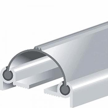 Profilé d'étanchéité en aluminium anodisé 224 cm