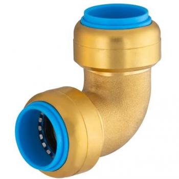 Coude égal 20 mm laiton TOUT PUSH