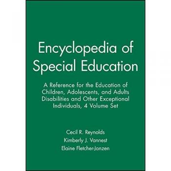 Encyclopedia of Special Education 4 Volume Set by CR Reynolds Hardcover Book