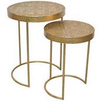 INOSIGN Tische Beistelltisch-Set, goldfarben