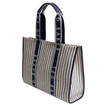 Ted Baker Hayllee Striped Canvas Large Icon Bag (Deutsch)