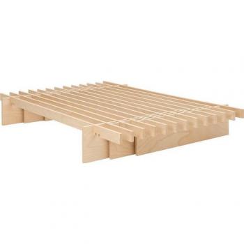 TOJO Futon ParallelL – 140 × 220 cm, 25 cm, Beige Natur, unkomplizierte Montage