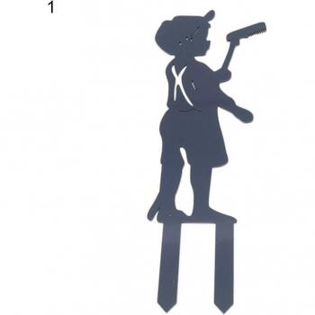 Estaca Decorativa de Acrílico para Exteriores con Motivo de Niños