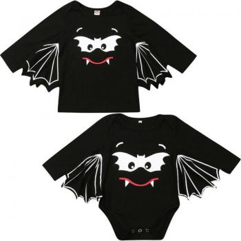 T-Shirt manches longues dessin animé Halloween 1-5 ans