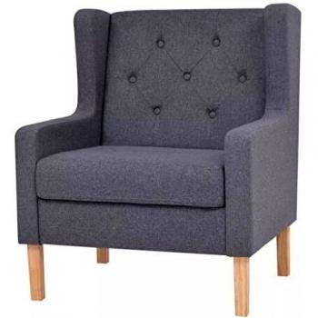 Fabric vidaXL Armchair in Gray