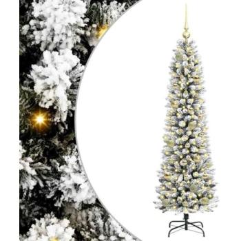 BrightBloom 150‑cm LED Xmas Tree, Green & White – vidaXL