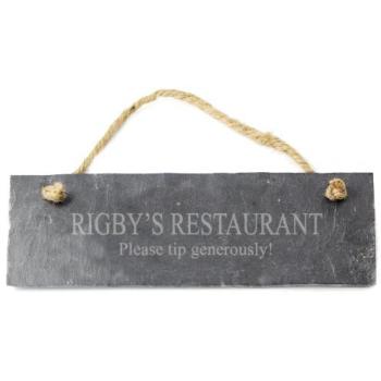 Personalized Black Slate Remembrance Sign – Custom Design